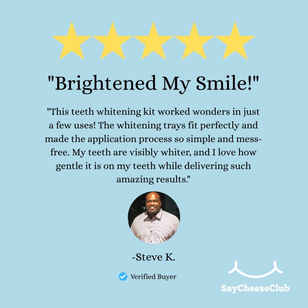 5 star review of at home whitening kit