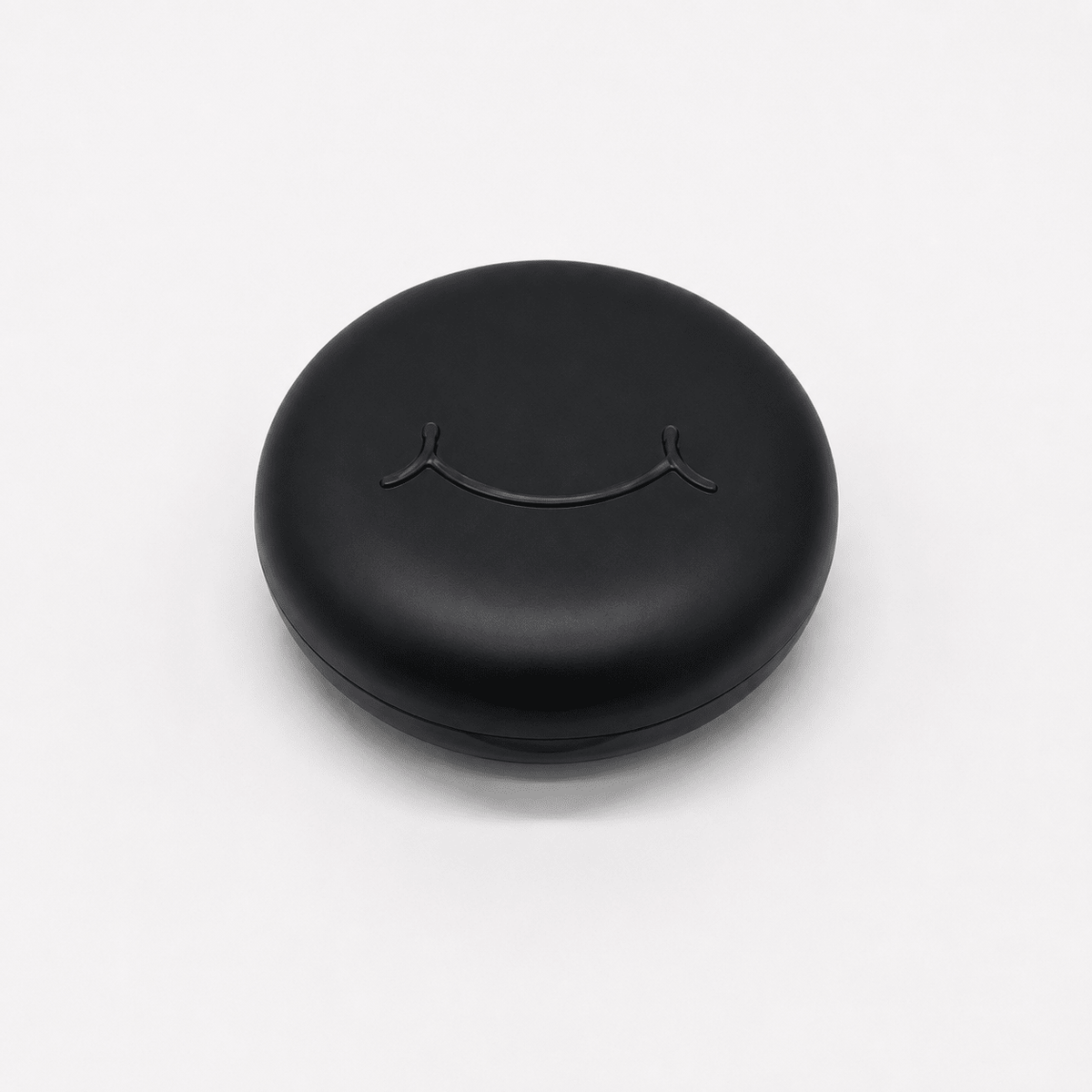 Black case for clear retainers, clear aligners, night guards, mouth guards and more.