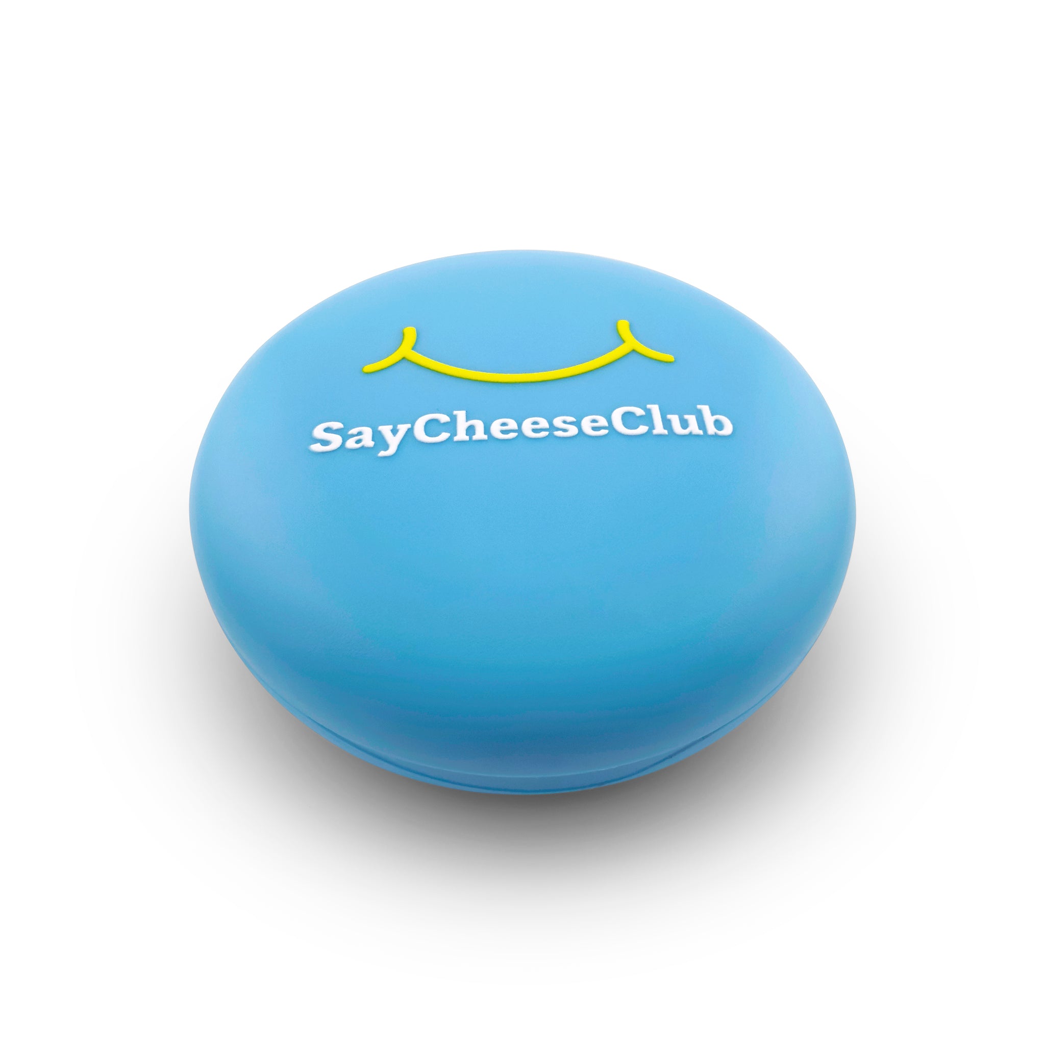 Blue case for clear retainers, clear aligners, night guards, mouth guards and more.