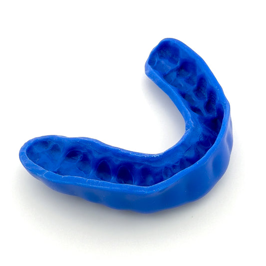 SayCheeseClub blue football mouth guard