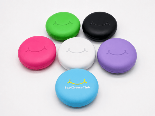 Cases for retainer, aligners, night guards, mouthguards and more by SayCheeseClub.
