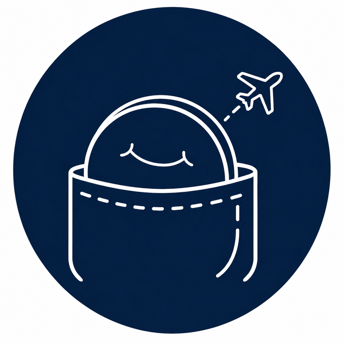A compact SayCheeseClub case for storing a removable dental appliance