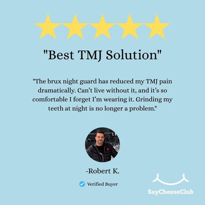 5 star review of TMJ grinding guard