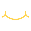 Smiling yellow logo symbol for SayCheeseClub