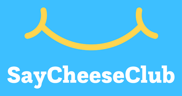 SayCheeseClub logo symbolizing high-quality clear retainers, teeth whitening trays and gel, and brux night guards for dental care.